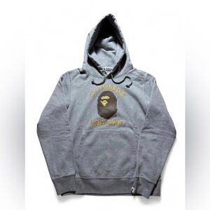 37348 bape x ovo pullover hoodie gray Medium